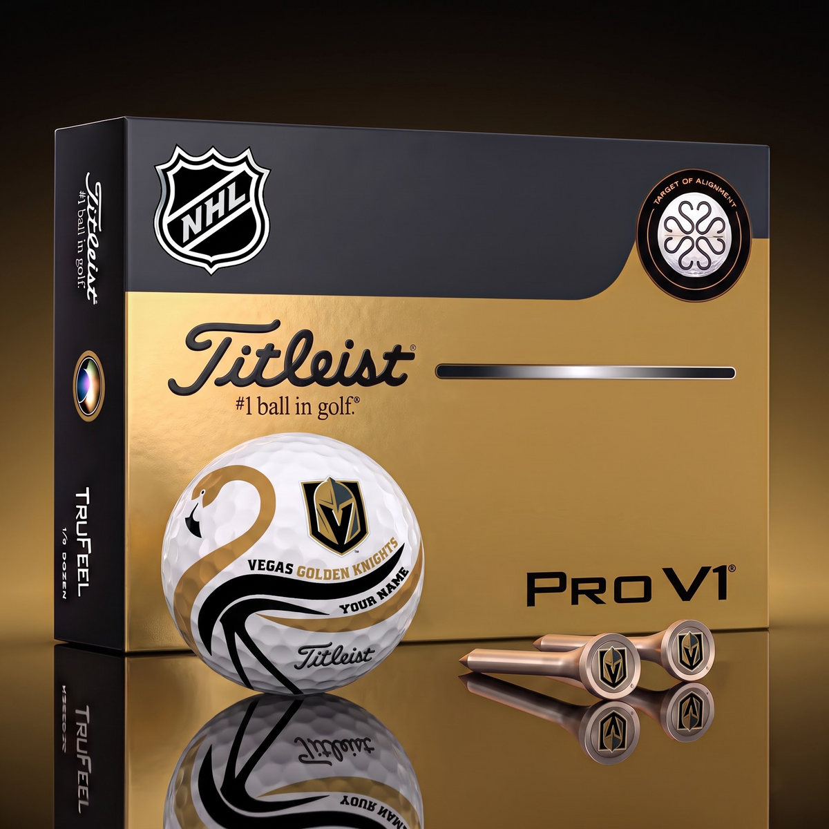 PREMIUM NHL X CGK EXCLUSIVE Flamingo Custom GOLF BALL Tournament Edition