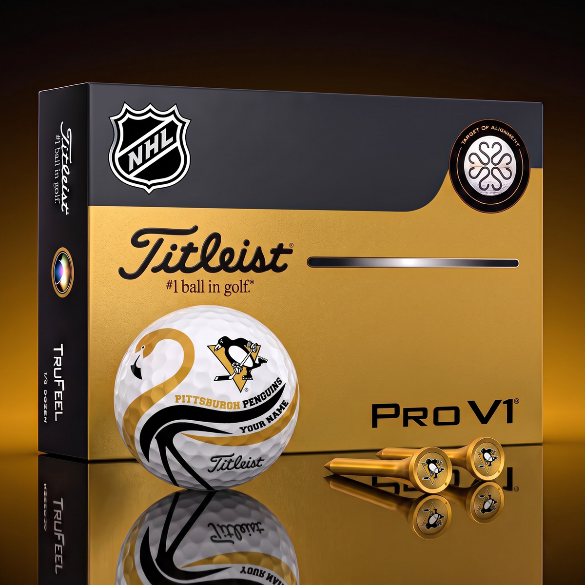 PREMIUM NHL X PP EXCLUSIVE Flamingo Custom GOLF BALL Tournament Edition