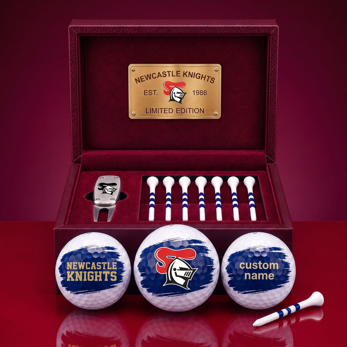 PREMIUM NRL X NK EXCLUSIVE PERSONALIZED GOLF BALL SET LIMITED EDTION