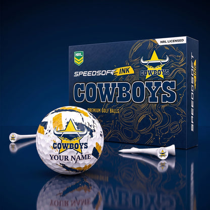 PREMIUM NRL X NQC EXCLUSIVE PERSONALIZED GOLF BALL SET LIMITED EDTION