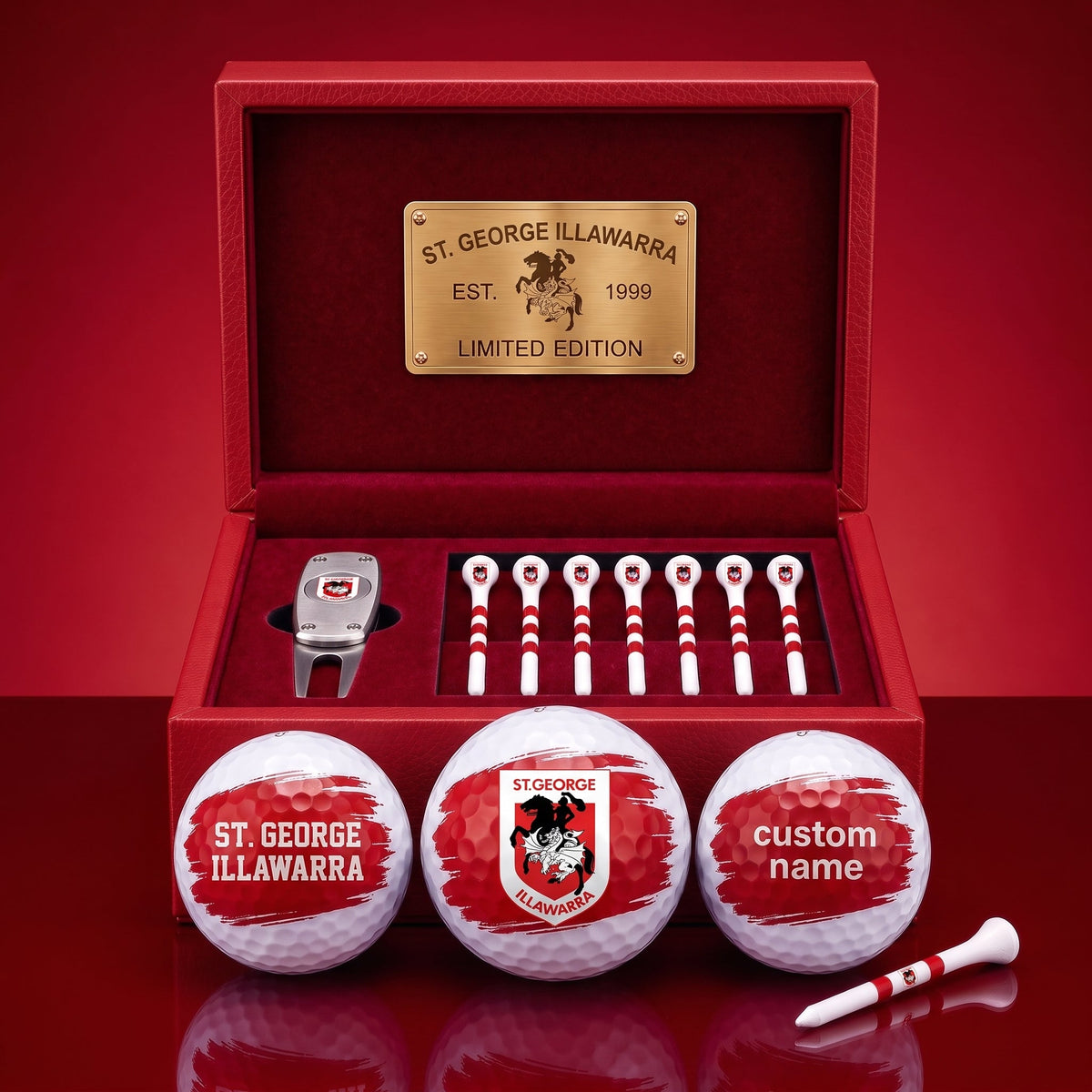 PREMIUM NRL X SGID  EXCLUSIVE PERSONALIZED GOLF BALL SET LIMITED EDTION