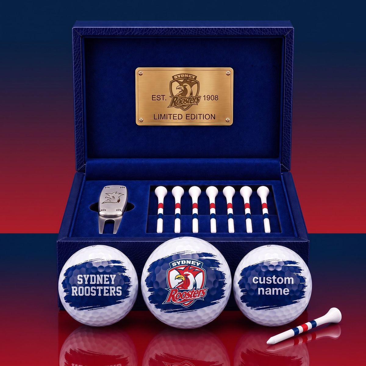 PREMIUM NRL X SR EXCLUSIVE PERSONALIZED GOLF BALL SET LIMITED EDTION