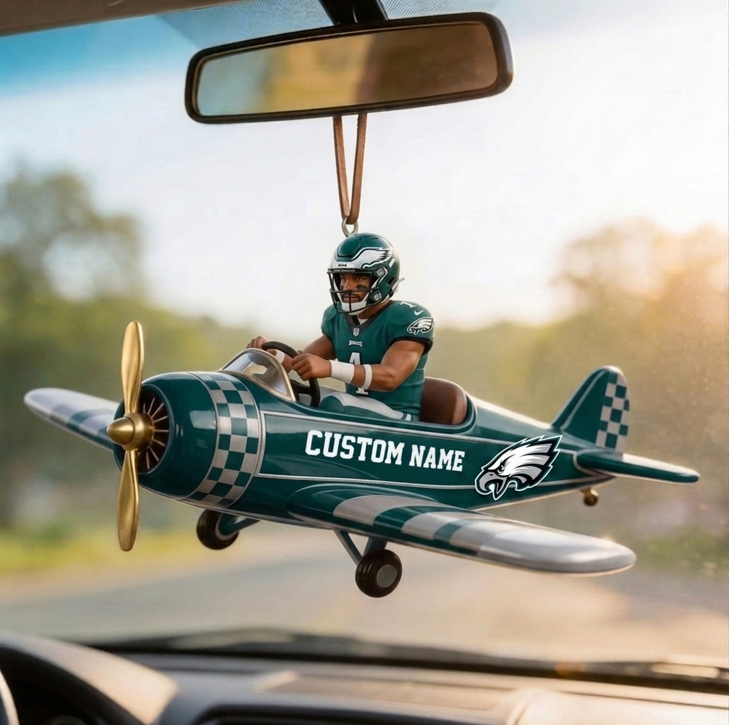 Premium NFL Personalized Car Ornament