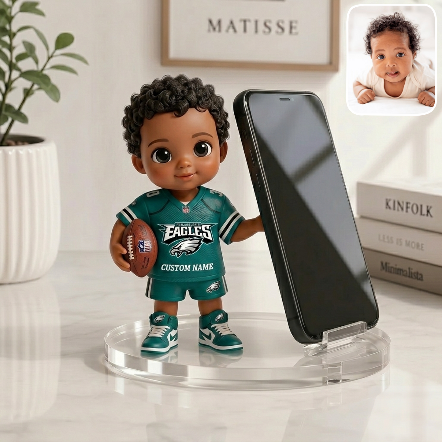 Premium NFL Personalized Kid Phone/ Tablet Holder Stand NMD TTV