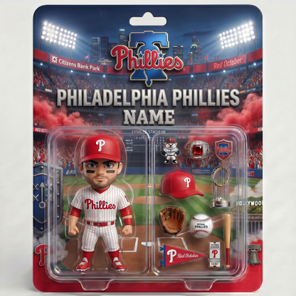 Personalized Baseball Fan Plaque, Custom Photo Sports Collectible Display, Custom Name Baseball Player Figure, Gift For Baseball Lovers And Sports Fans BQH