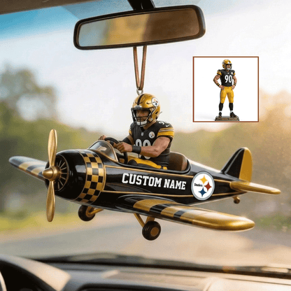 Premium NFL Personalized Football Airplane Car Ornament NMD CTKT