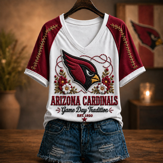 Premium NFL x ARI Raglan T-Shirt V-Neck