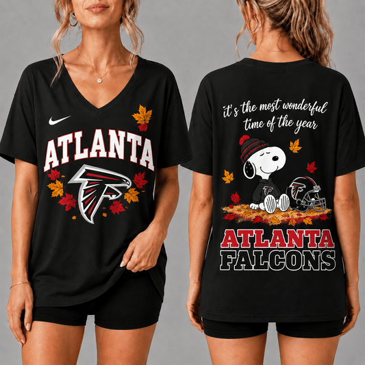 Premium NFL x ATL Fall Football Season Comfort V-neck