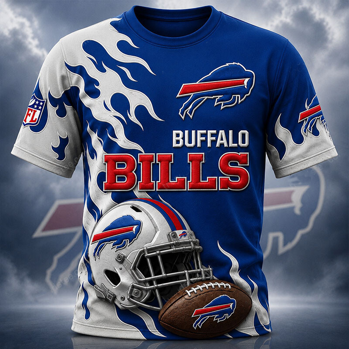 Premium NFL x BUF Fire Limited Aparael