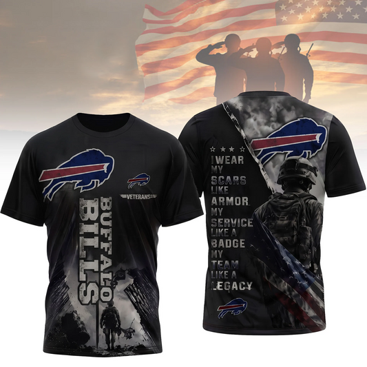 Premium NFL x BUF Veterans Legacy Team 3D Shirt