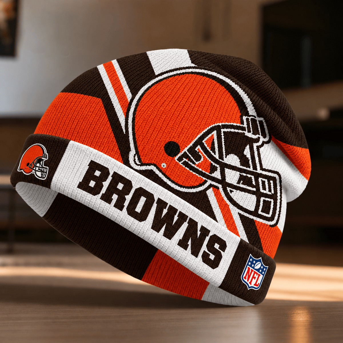 Premium NFL x CLE Cold Snap Statement Beanie Hat