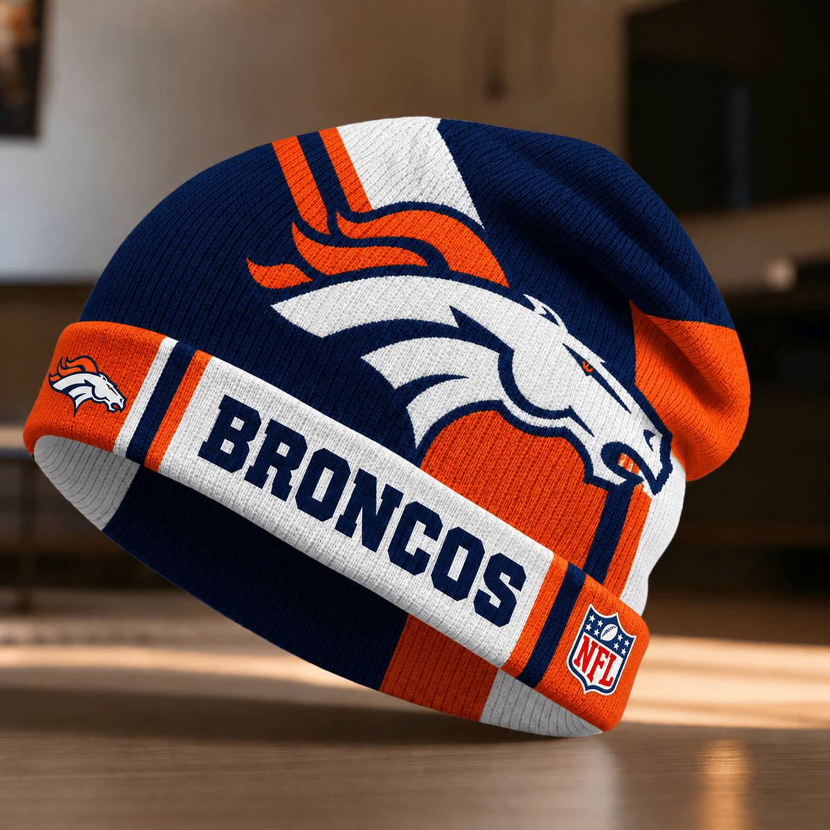 Premium NFL x DEN Cold Snap Statement Beanie Hat