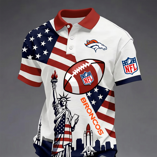 Premium NFL x DEN USA 250 Year Anniversary Polo Shirt 200626