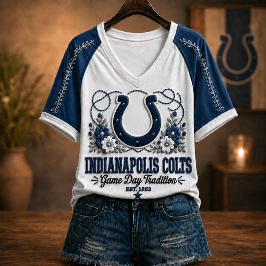 Premium NFL x IND Raglan T-Shirt V-Neck