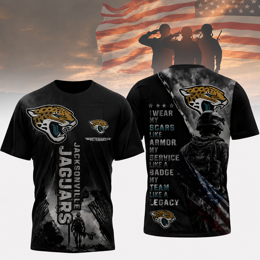 Premium NFL x JAX Veterans Legacy Team 3D Shirt
