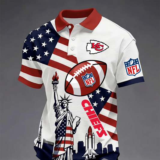 Premium NFL x KCC USA 250 Year Anniversary Polo Shirt 200626