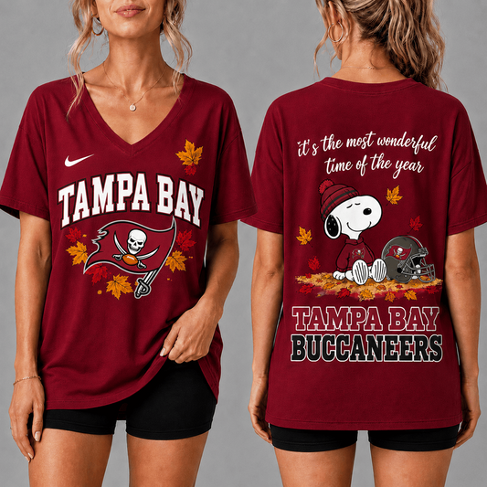 Premium NFL x TB Fall Football Season Comfort V-neck