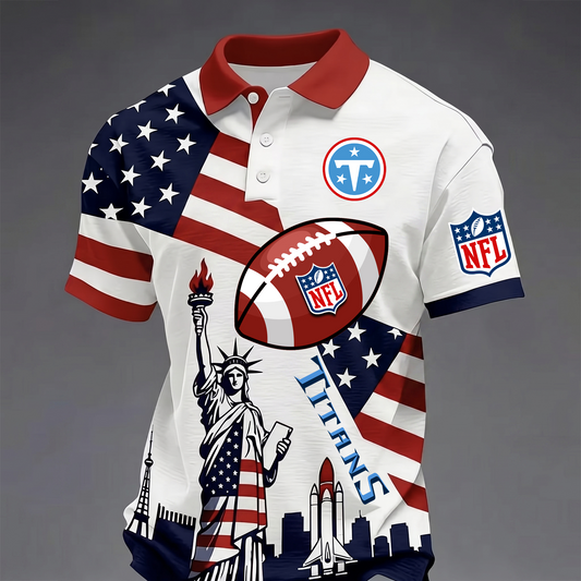 Premium NFL x TEN USA 250 Year Anniversary Polo Shirt 200626