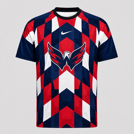 Premium NHL x WAS Vintage Diamond Grid Hockey T-Shirt