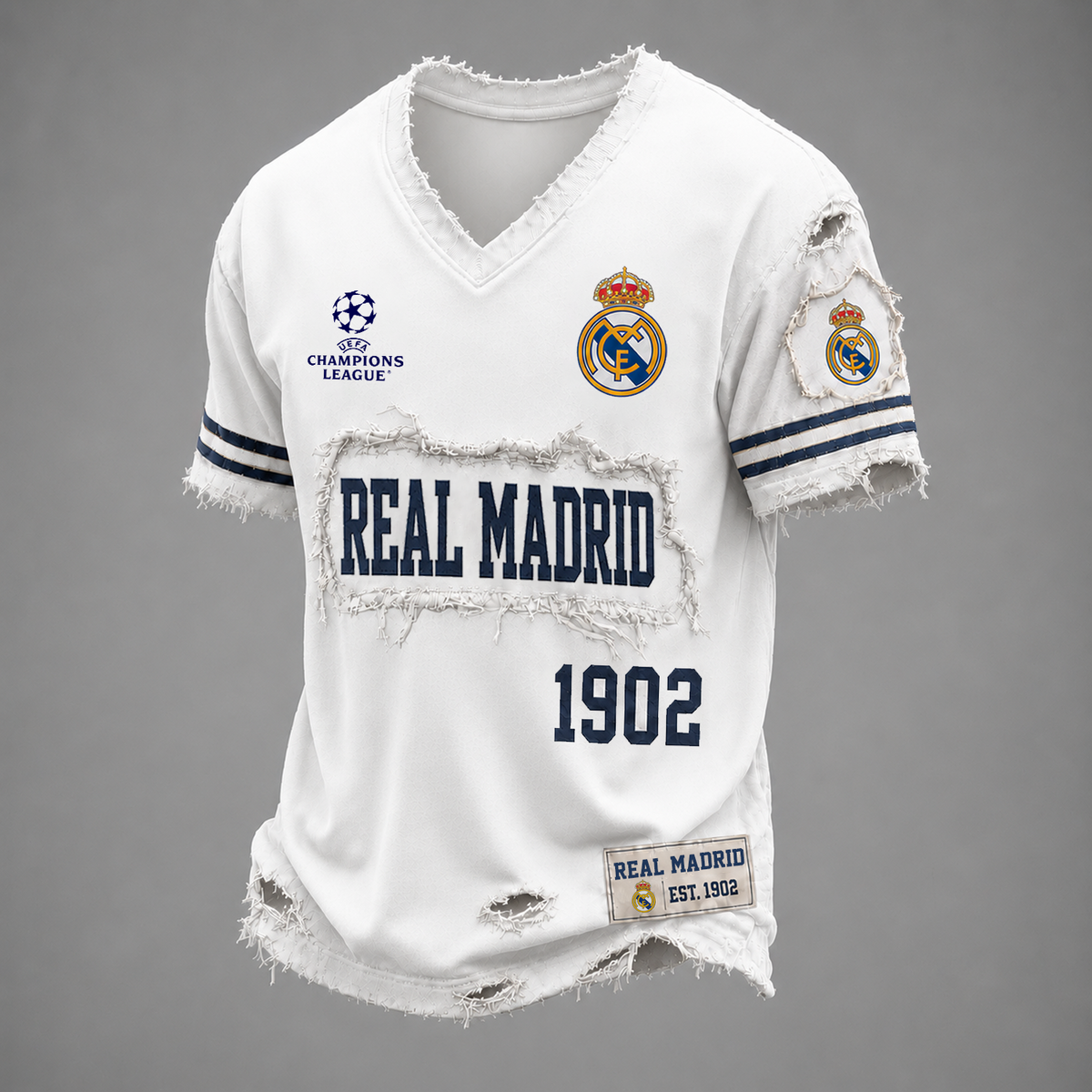RMA x UEFA LUXURY V-Neck T-Shirt 1806
