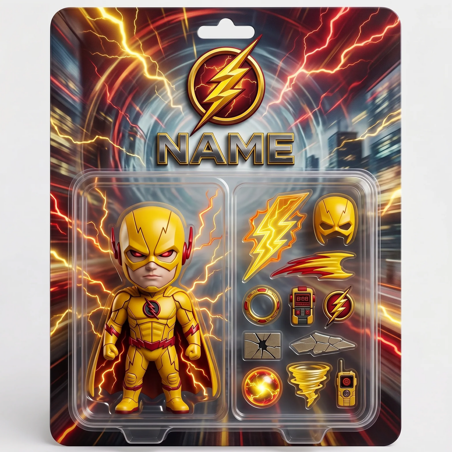 Custom Superhero Action Figure Plaque, Personalized Fan Photo Plaque, Custom Comic Hero Collectible Gift, Personalized Action Figure Display for Fans BQH