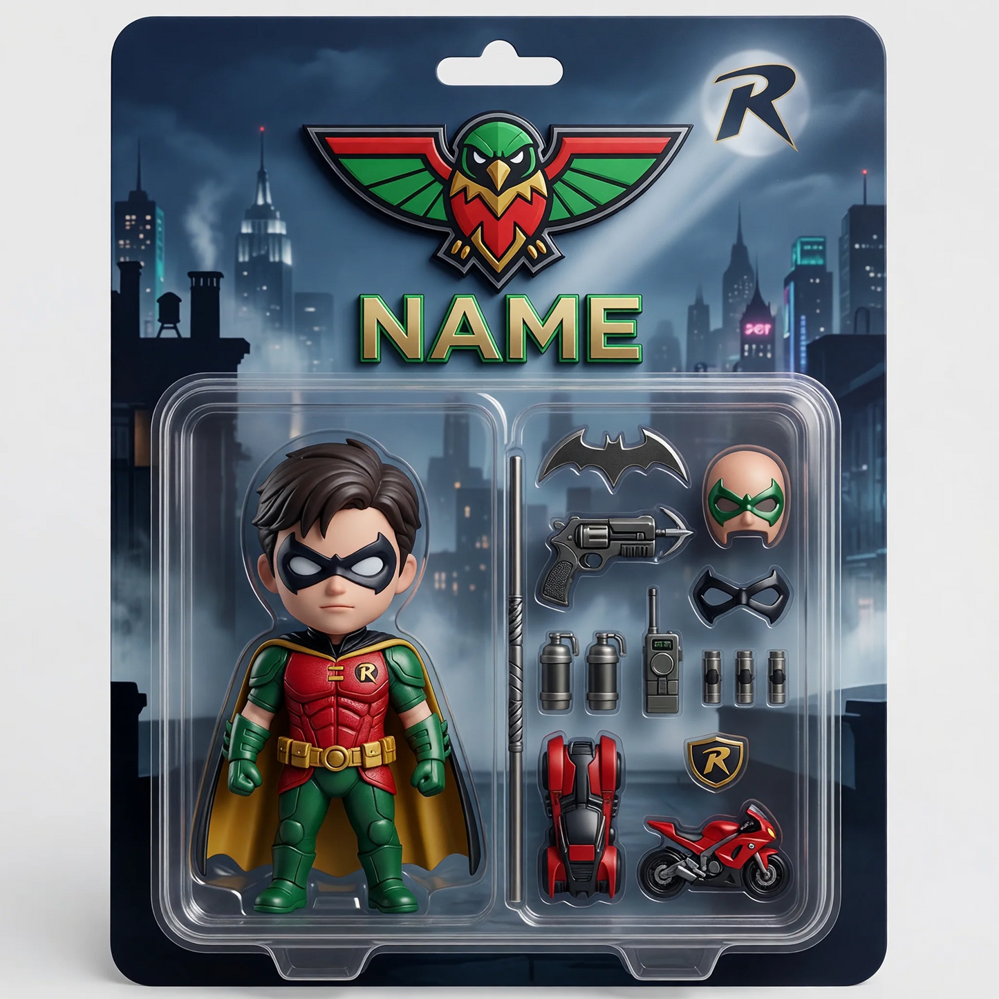 Custom Superhero Action Figure Plaque, Personalized Fan Photo Plaque, Custom Comic Hero Collectible Gift, Personalized Action Figure Display for Fans BQH