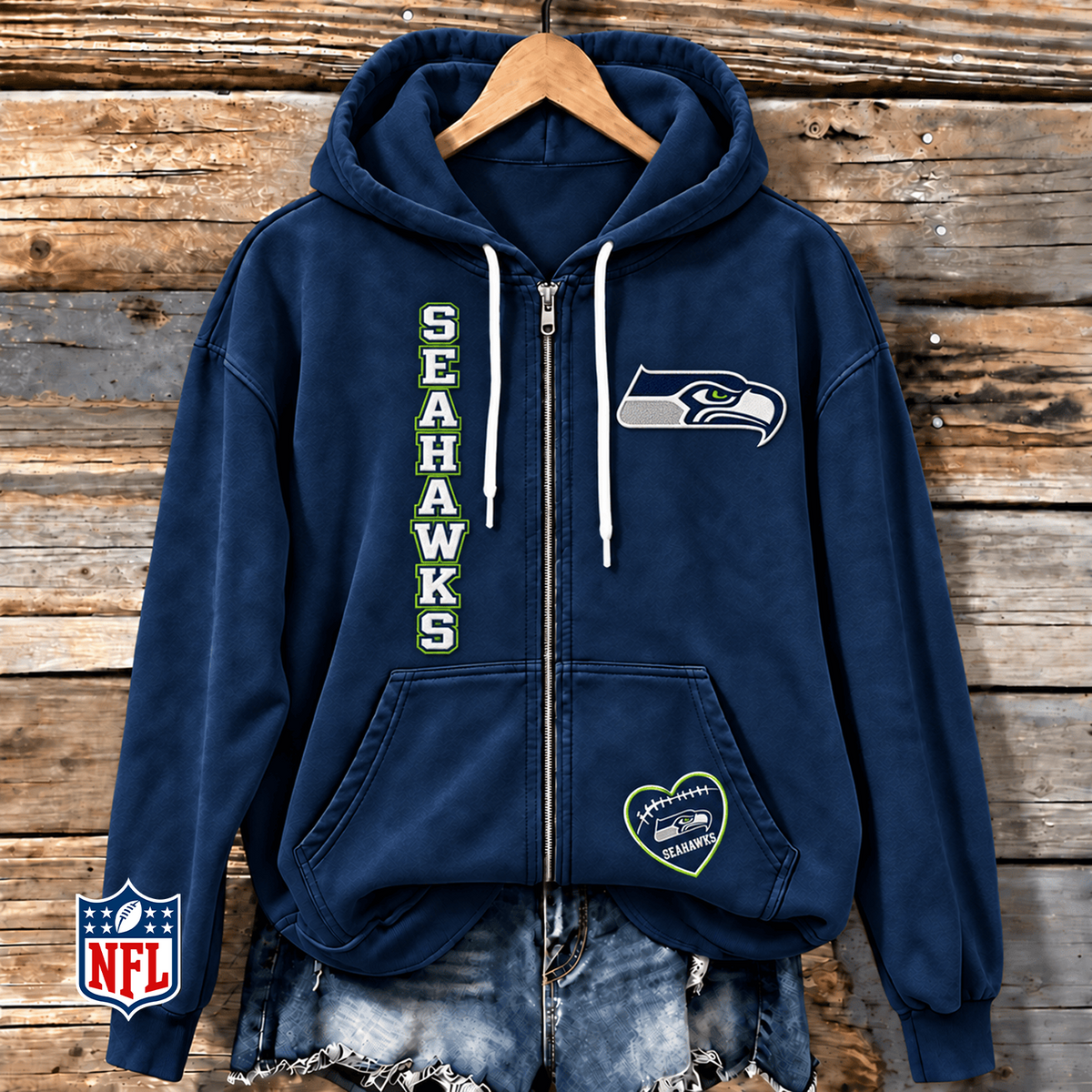 SEA x NFL Full-Zip Fleece Hoodie
