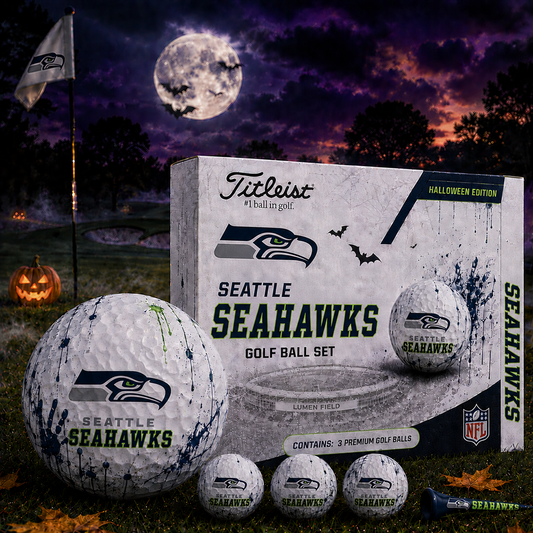 SEA x NFL Halloween Edition Golf Ball Set  3 Premium Golf Balls