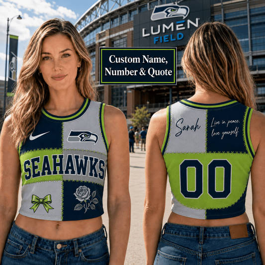 SEA x NFL Premium Women Croptop Tank Top