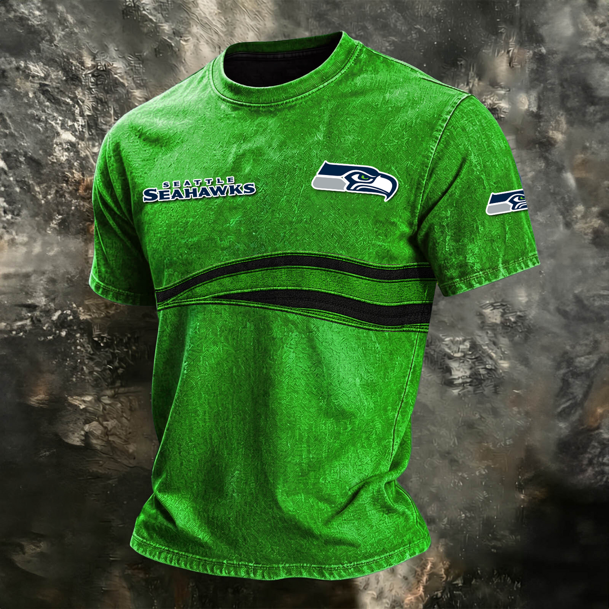 SEA x NFL Washed Cotton Retro Men's T-shirt