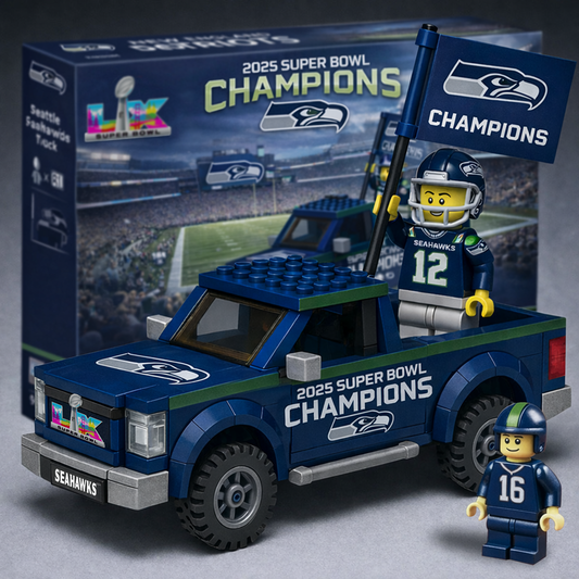 SEA x NFL Building Blocks Truck Toy Set DatND DVT