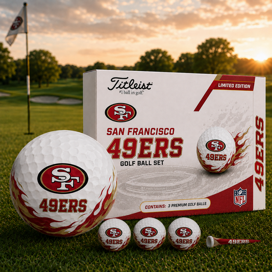 SF x NFL Inspired Golf Ball Set  3 Premium Golf Balls