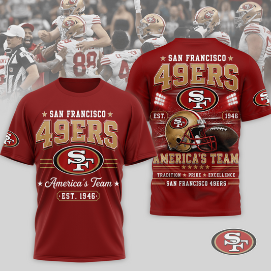 SF x NFL Premium Team Tradition Pride 3D Shirt