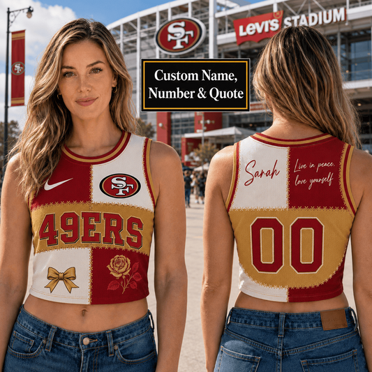 SF x NFL Premium Women Croptop Tank Top