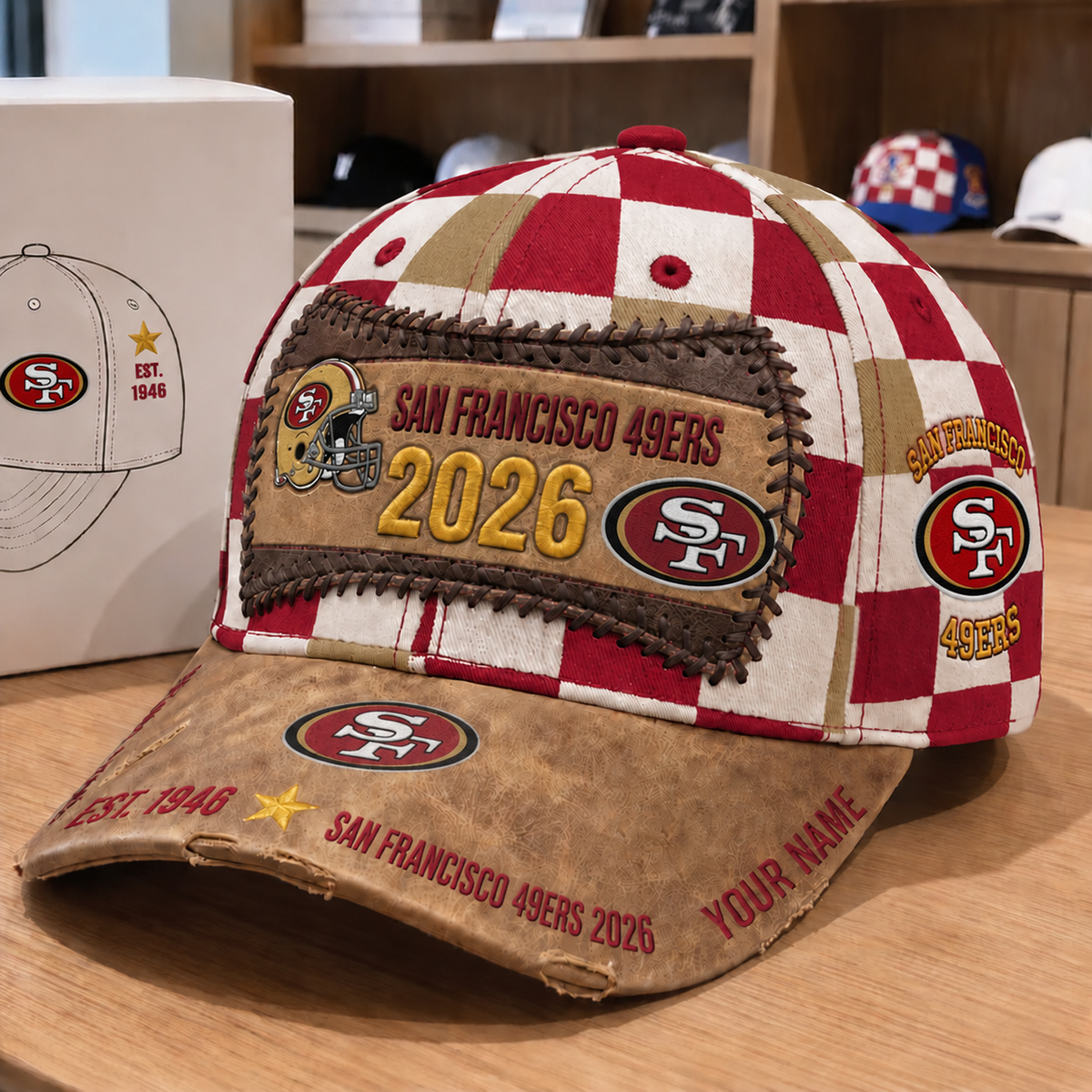 SF x NFL Vintage Casual Football Hat