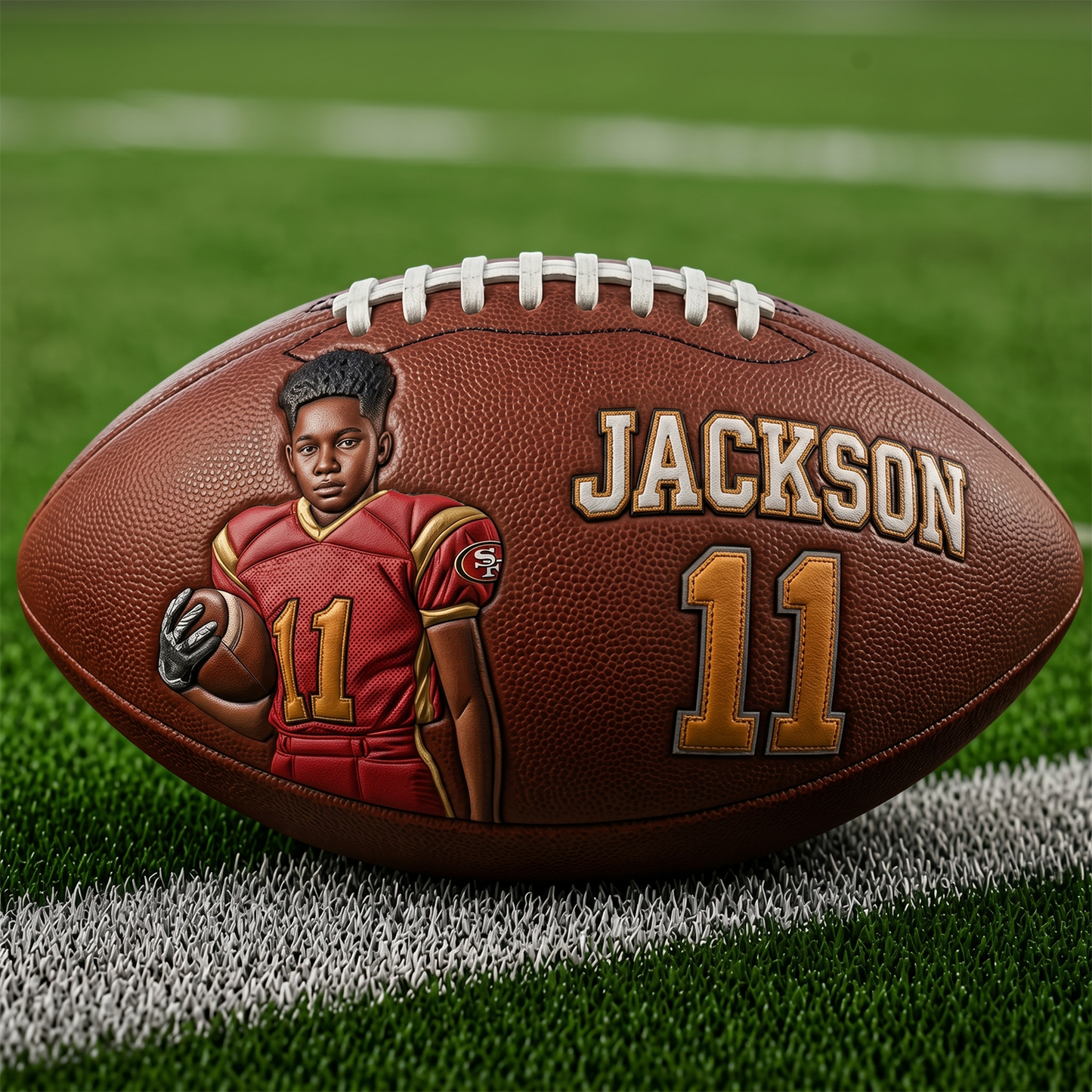 Any Photo Love Football - Personalized Football NFL BQH