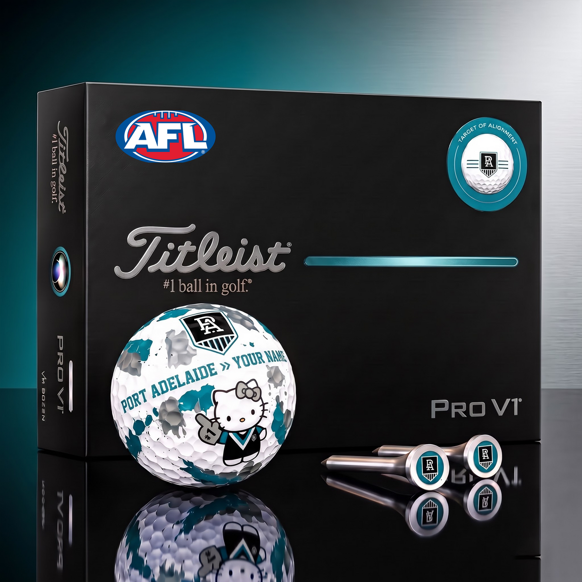SIGNATURE AFL X AD HELLO KITTY 50TH ANNIVERSARY ELITE GOLF BALL SET ƒ?? LIMITED EDITION