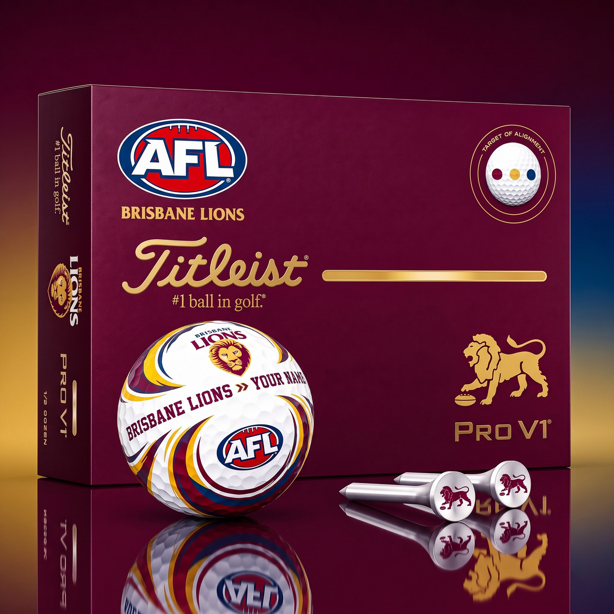 SIGNATURE AFL X BL DELUXE PERSONALIZED GOLF BALL  LIMITED EDITION V3