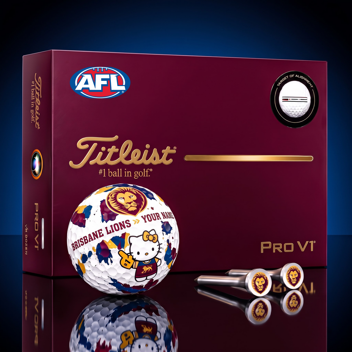 SIGNATURE AFL X BL HELLO KITTY 50TH ANNIVERSARY ELITE GOLF BALL SET ƒ?? LIMITED EDITION