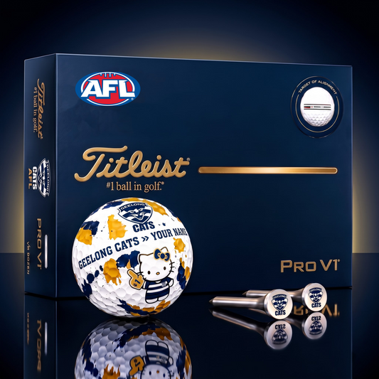 SIGNATURE AFL X GEE HELLO KITTY 50TH ANNIVERSARY ELITE GOLF BALL SET ƒ?? LIMITED EDITION