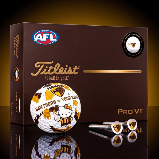 SIGNATURE AFL X HAW HELLO KITTY 50TH ANNIVERSARY ELITE GOLF BALL SET ƒ?? LIMITED EDITION