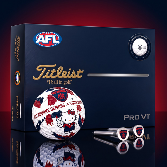 SIGNATURE AFL X MD HELLO KITTY 50TH ANNIVERSARY ELITE GOLF BALL SET ƒ?? LIMITED EDITION