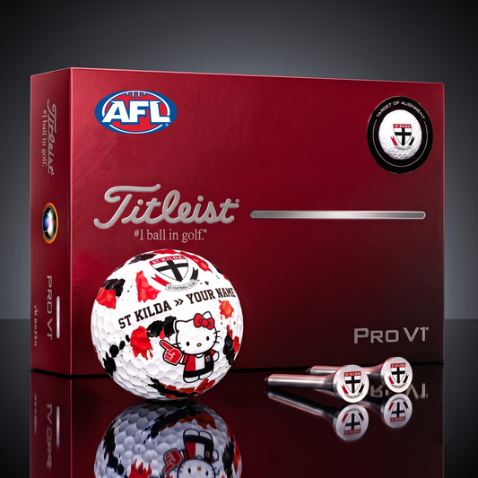 SIGNATURE AFL X SK HELLO KITTY 50TH ANNIVERSARY ELITE GOLF BALL SET ƒ?? LIMITED EDITION