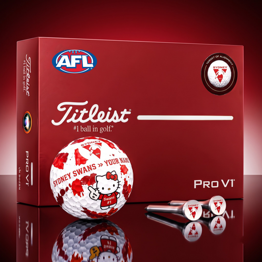 SIGNATURE AFL X SS HELLO KITTY 50TH ANNIVERSARY ELITE GOLF BALL SET ƒ?? LIMITED EDITION