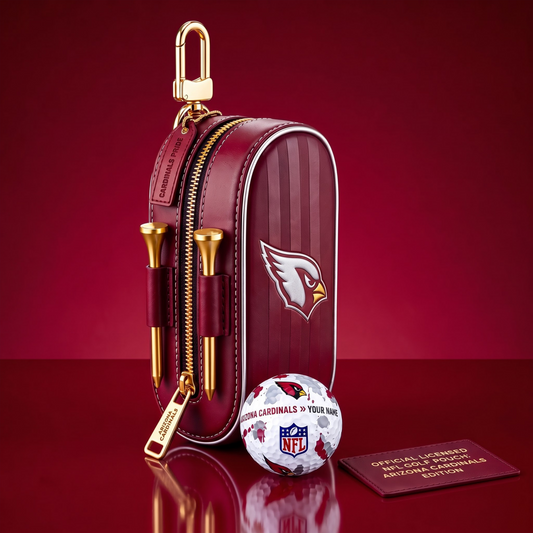 SIGNATURE NFL X AC DELUXE LEATHER  GOLF POUCH FOR TOURNAMENT