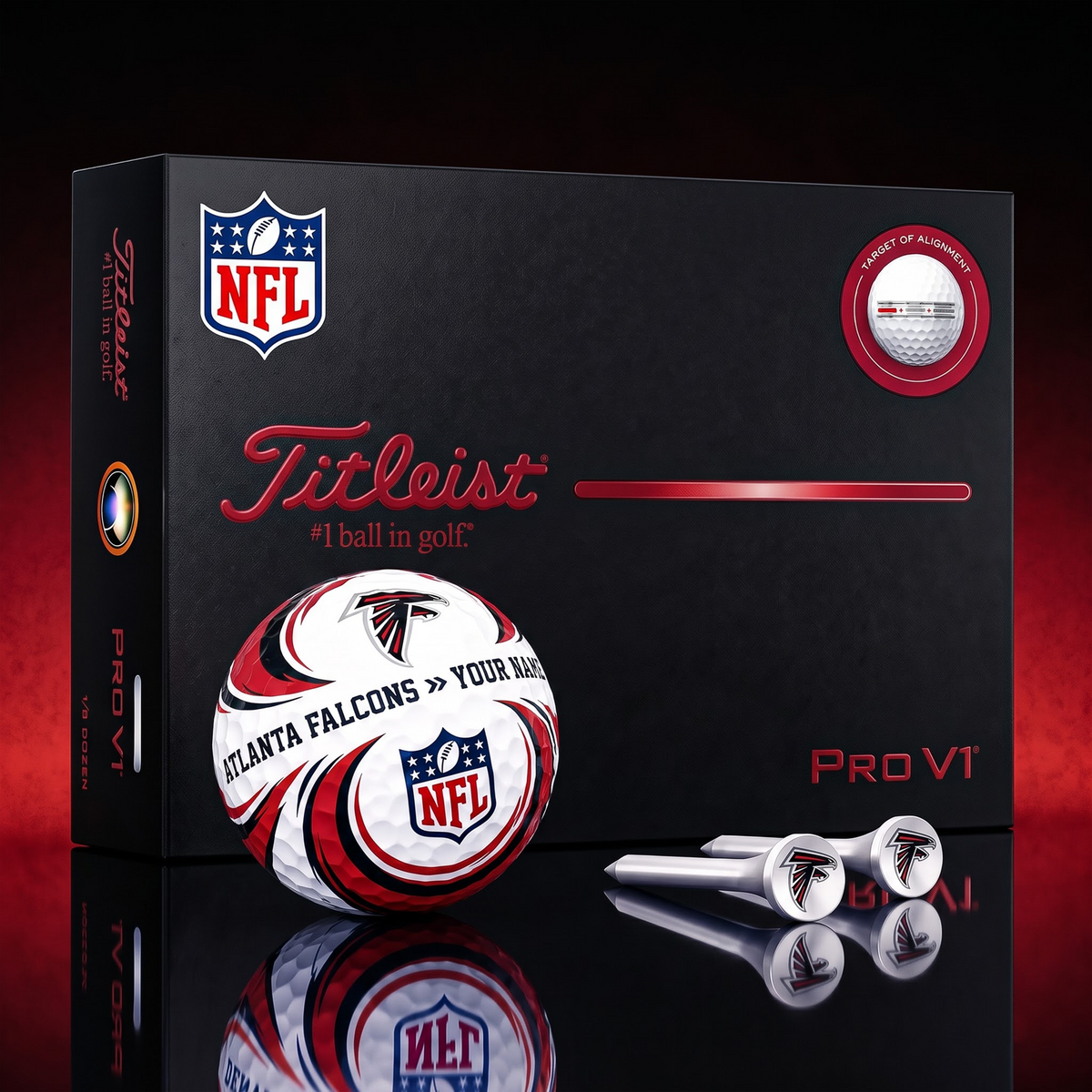 SIGNATURE NFL X AF DELUXE PERSONALIZED GOLF BALL SET LIMITED EDITION V3