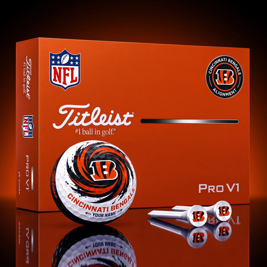 SIGNATURE NFL  X CIN DELUXE PERSONALIZED GOLF BALL LIMITED EDITION V03