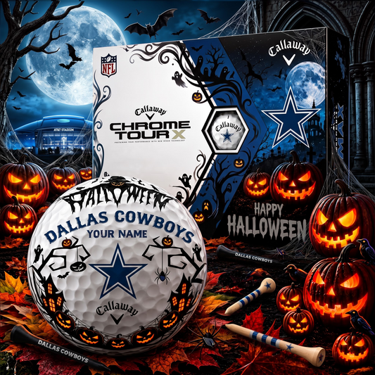 SIGNATURE NFL X DC EXCLUSIVE PERSONALIZED  HALLOWEEN HORROR FAIRWAY GOLF BALL COLLECTION