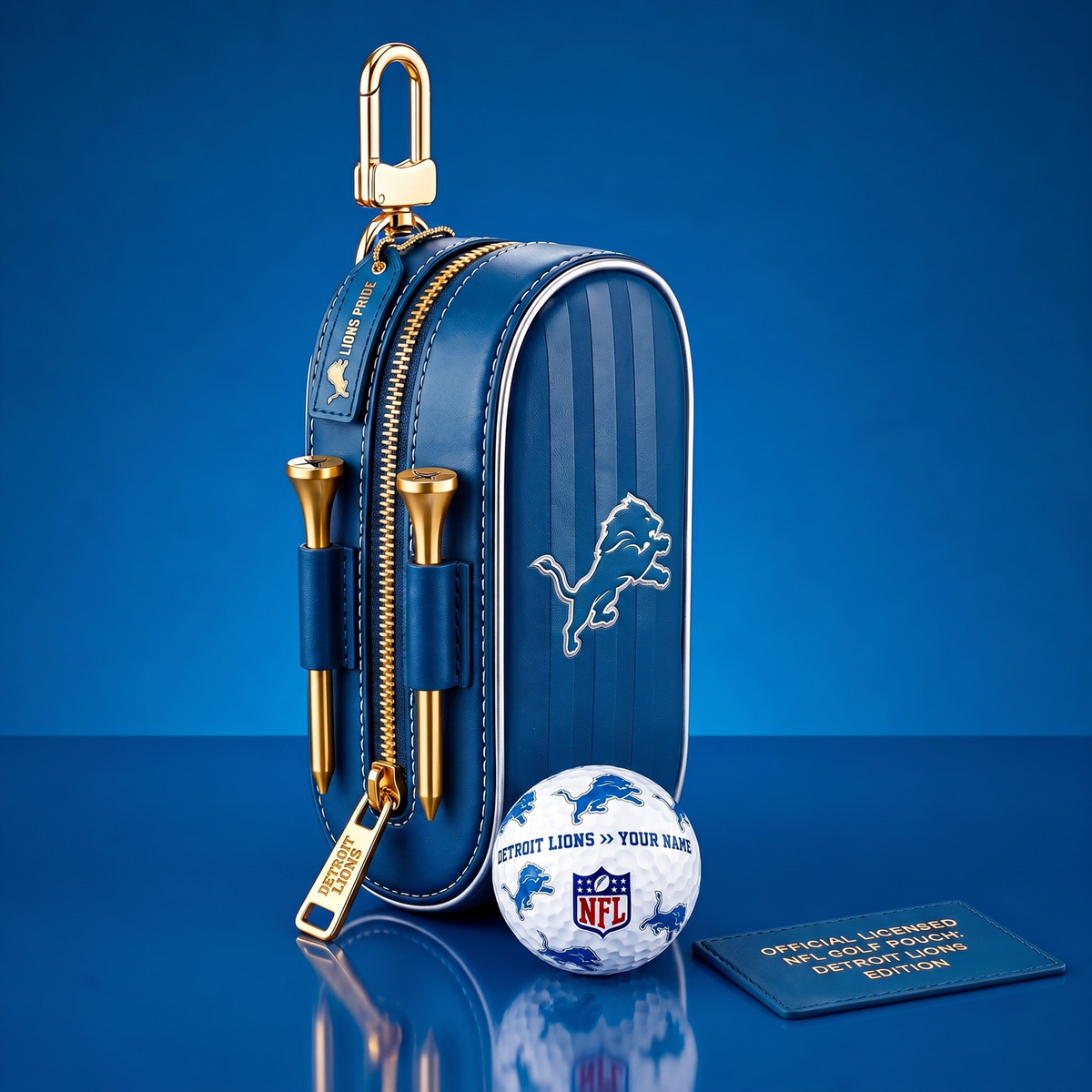 SIGNATURE NFL X DL DELUXE LEATHER  GOLF POUCH FOR TOURNAMENT