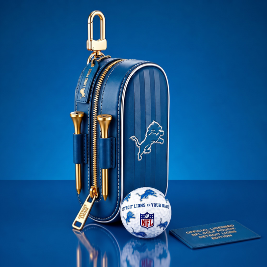 SIGNATURE NFL X DL DELUXE LEATHER  GOLF POUCH FOR TOURNAMENT